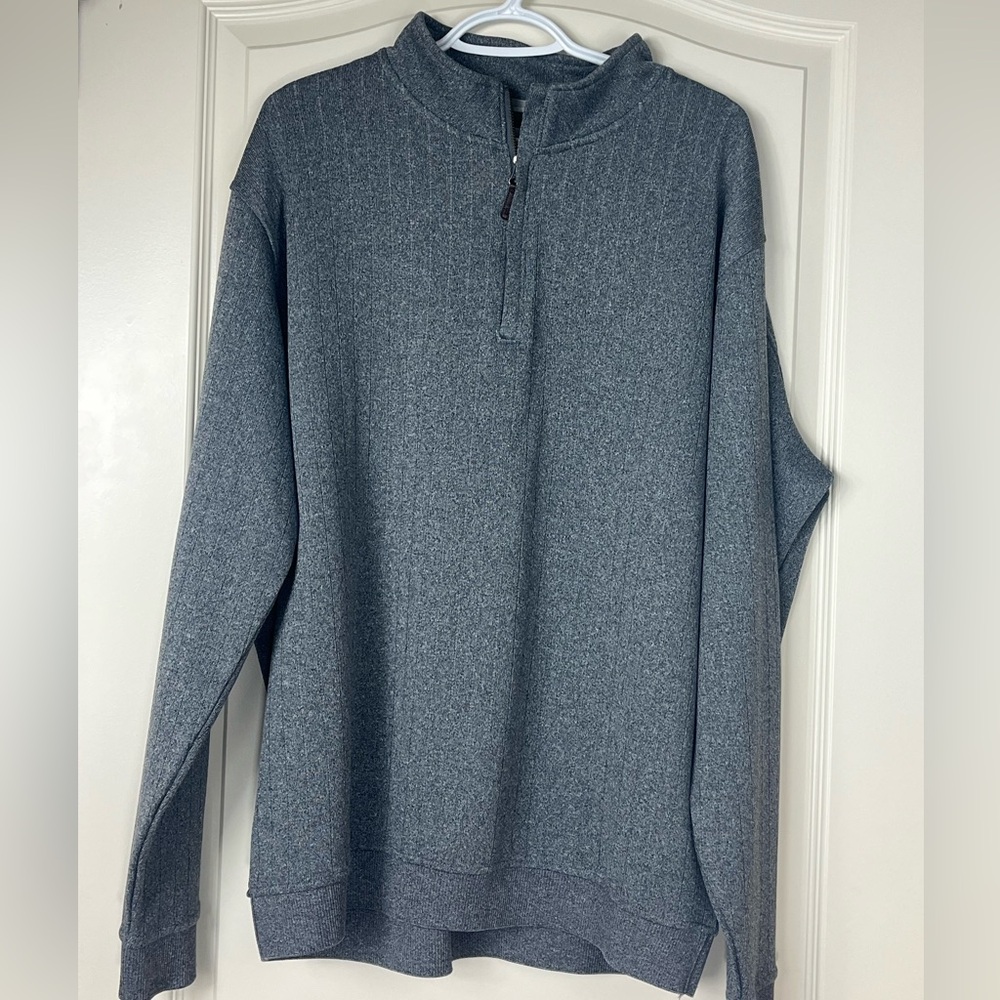 FootJoy Men’s Heathered Gray Quarter-Zip Sweater